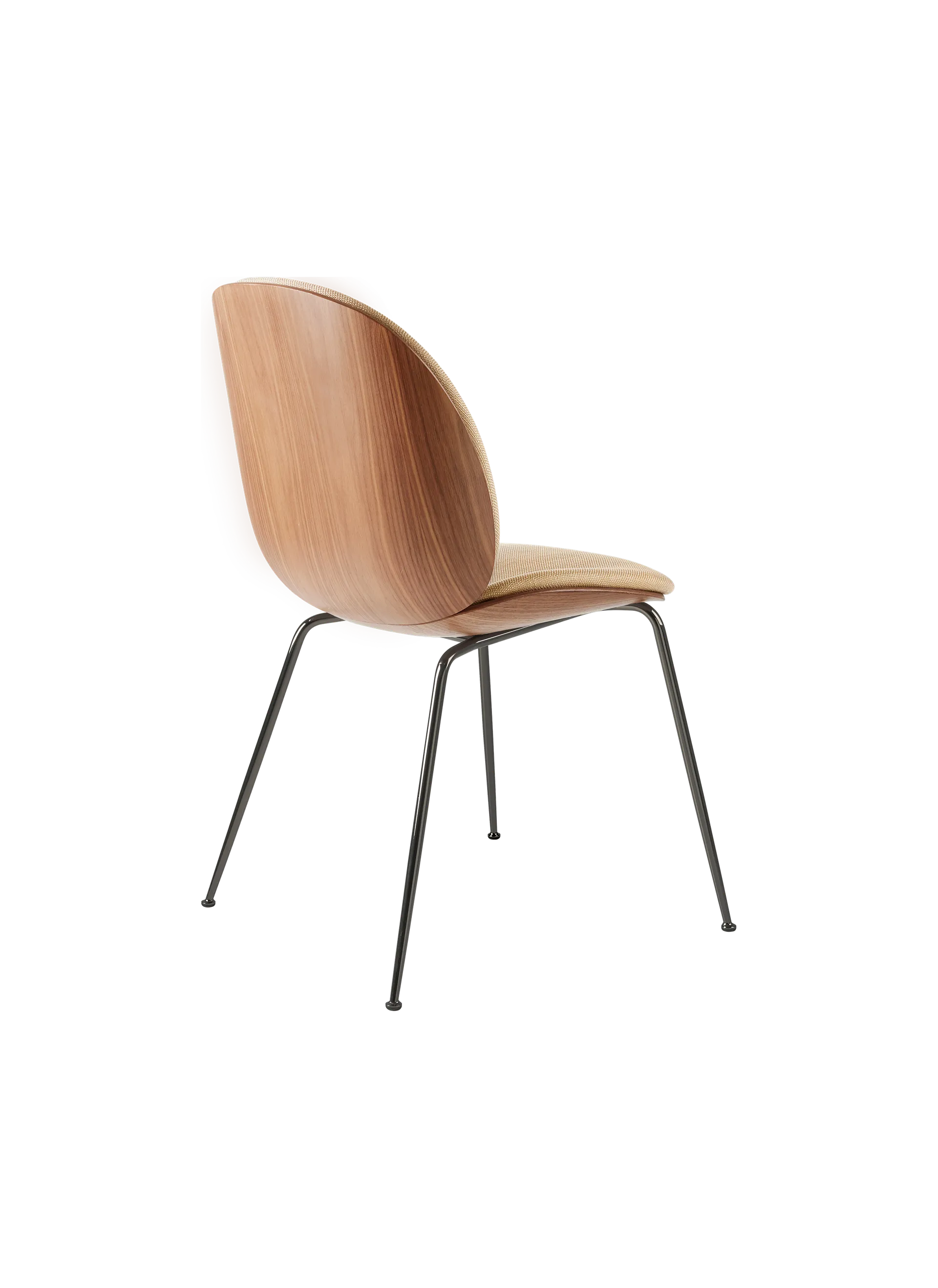 GUBI Beetle Dining Chair グビ　ダイニングチェア GUBI Beetle Dining Chair, 3D Veneer - Front Upholstered